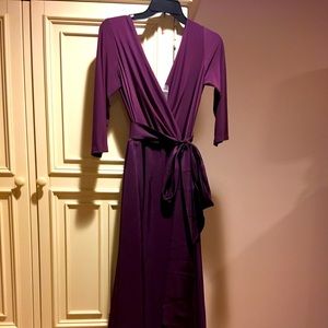 Beautiful Plum Gown with Pockets
